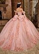 Rachel Allan RQ1132 Curved Neck Bow Back Quinceanera Dress