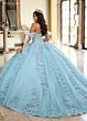 Rachel Allan RQ1132 Curved Neck Bow Back Quinceanera Dress