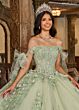 Rachel Allan RQ1132 Curved Neck Bow Back Quinceanera Dress