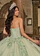 Rachel Allan RQ1132 Curved Neck Bow Back Quinceanera Dress