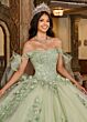 Rachel Allan RQ1132 Curved Neck Bow Back Quinceanera Dress