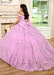 Rachel Allan RQ1134 Off-The-Shoulder Plunging Neck Quince Gown