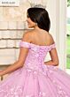 Rachel Allan RQ1134 Off-The-Shoulder Plunging Neck Quince Gown
