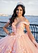 Rachel Allan RQ1134 Off-The-Shoulder Plunging Neck Quince Gown