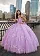 Rachel Allan RQ1134 Off-The-Shoulder Plunging Neck Quince Gown