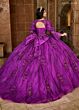 Rachel Allan RQ1135 Detachable Topper Bow Back Quince Dress