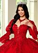 Rachel Allan RQ1135 Detachable Topper Bow Back Quince Dress
