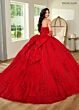 Rachel Allan RQ1135 Detachable Topper Bow Back Quince Dress