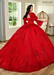 Rachel Allan RQ1135 Detachable Topper Bow Back Quince Dress