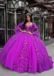 Rachel Allan RQ1135 Detachable Topper Bow Back Quince Dress