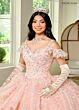 Rachel Allan RQ1136 Cold-Shoulder Flutter Sleeve Quinceanera Gown
