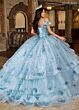Rachel Allan RQ1136 Cold-Shoulder Flutter Sleeve Quinceanera Gown