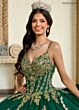 Rachel Allan RQ1137 Spaghetti Strap Flounce Skirt Sweet 16 Dress