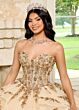 Rachel Allan RQ1138 Sweetheart Neck Flounce Skirt Sweet 16 Gown