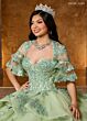 Rachel Allan RQ1138 Sweetheart Neck Flounce Skirt Sweet 16 Gown