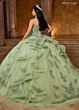 Rachel Allan RQ1138 Sweetheart Neck Flounce Skirt Sweet 16 Gown