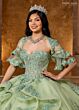 Rachel Allan RQ1138 Sweetheart Neck Flounce Skirt Sweet 16 Gown