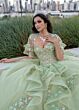 Rachel Allan RQ1138 Sweetheart Neck Flounce Skirt Sweet 16 Gown
