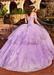 Rachel Allan RQ2179 Tiered Skirt Off-The-Shoulder Sweet 16 Gown
