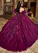 Rachel Allan RQ2184 Pick-Up Sleeve Plunging Neck Quince Dress