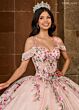 Rachel Allan RQ2185 Cold-Shoulder Sweetheart Neck Quinceanera Dress