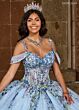 Rachel Allan RQ2185 Cold-Shoulder Sweetheart Neck Quinceanera Dress