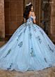 Rachel Allan RQ2185 Cold-Shoulder Sweetheart Neck Quinceanera Dress