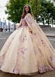 Rachel Allan RQ2185 Cold-Shoulder Sweetheart Neck Quinceanera Dress