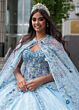 Rachel Allan RQ2185 Cold-Shoulder Sweetheart Neck Quinceanera Dress