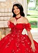 Rachel Allan RQ2188 Off-The-Shoulder Sheer Corset Quince Gown