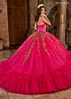 Rachel Allan RQ2189 Sweetheart Neck Ruffle Hem Quince Gown