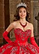 Rachel Allan RQ2189 Sweetheart Neck Ruffle Hem Quince Gown