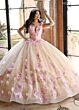 Rachel Allan RQ2190 Off-The-Shoulder Cap Sleeve Sweet 16 Dress