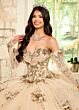 Rachel Allan RQ2191 Removable Sleeve Tiered Skirt Sweet 16 Dress