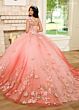 Rachel Allan RQ3125 Ruched Bodice Removable Sleeve Quinceanera Dress