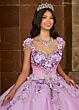 Rachel Allan RQ3125 Ruched Bodice Removable Sleeve Quinceanera Dress