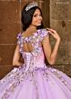 Rachel Allan RQ3125 Ruched Bodice Removable Sleeve Quinceanera Dress