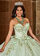 Rachel Allan RQ3125 Ruched Bodice Removable Sleeve Quinceanera Dress