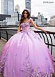 Rachel Allan RQ3125 Ruched Bodice Removable Sleeve Quinceanera Dress