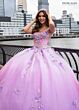 Rachel Allan RQ3125 Ruched Bodice Removable Sleeve Quinceanera Dress