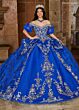 Rachel Allan RQ3128 Removable Sleeve Off-The-Shoulder Quinceanera Gown