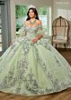 Rachel Allan RQ3128 Removable Sleeve Off-The-Shoulder Quinceanera Gown
