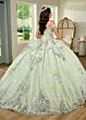 Rachel Allan RQ3128 Removable Sleeve Off-The-Shoulder Quinceanera Gown