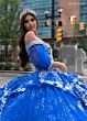 Rachel Allan RQ3128 Removable Sleeve Off-The-Shoulder Quinceanera Gown