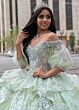 Rachel Allan RQ3128 Removable Sleeve Off-The-Shoulder Quinceanera Gown