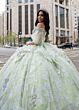 Rachel Allan RQ3128 Removable Sleeve Off-The-Shoulder Quinceanera Gown