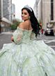 Rachel Allan RQ3128 Removable Sleeve Off-The-Shoulder Quinceanera Gown