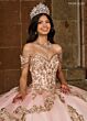 Rachel Allan RQ3129 Beaded Off-The-Shoulder Quince Dress