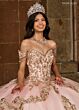 Rachel Allan RQ3129 Beaded Off-The-Shoulder Quince Dress