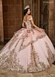 Rachel Allan RQ3129 Beaded Off-The-Shoulder Quince Dress